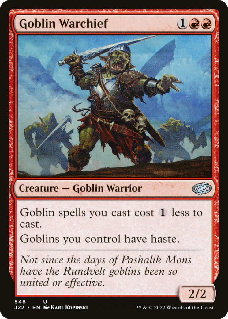 Magic: The Gathering - Goblin Warchief - Jumpstart 2022