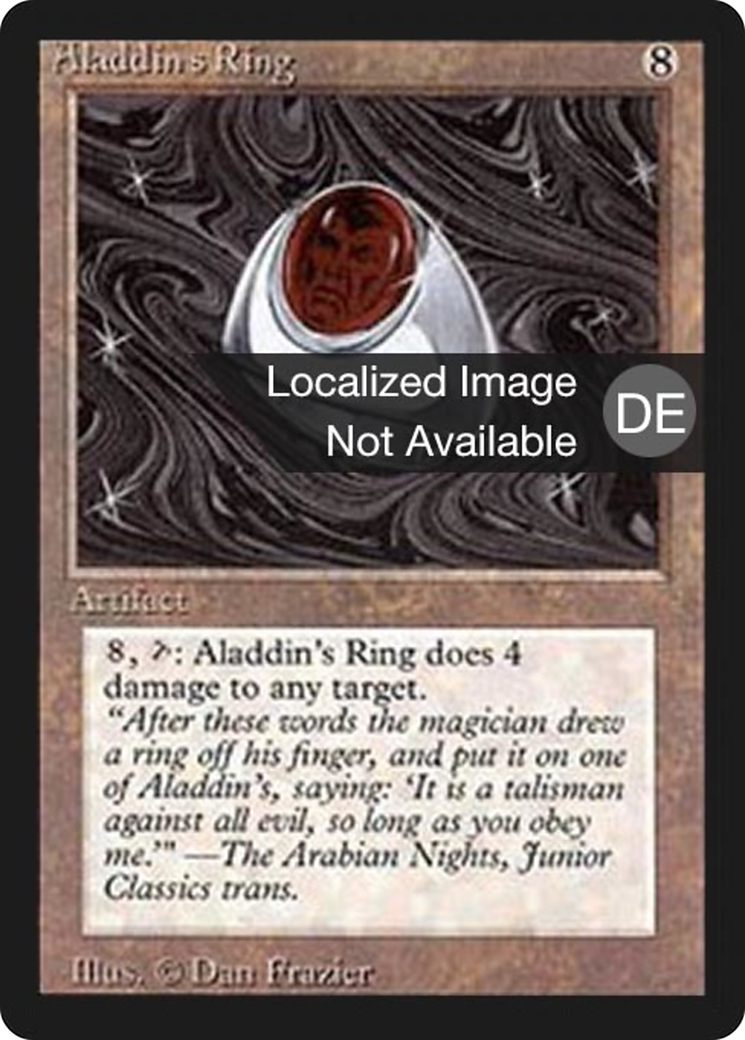 Magic: The Gathering - Aladins Ring - Foreign Black Border