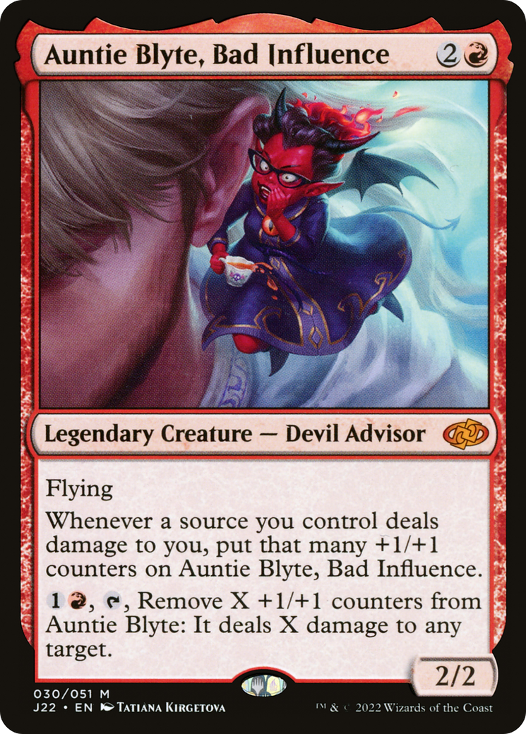 Magic: The Gathering - Auntie Blyte, Bad Influence - Jumpstart 2022