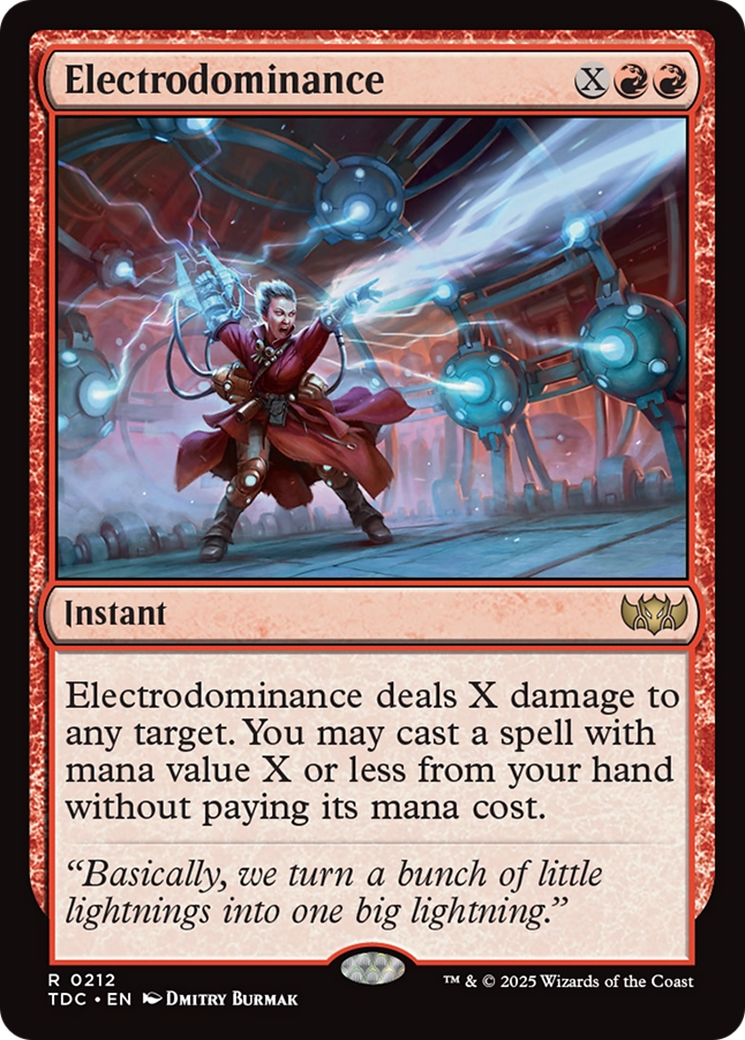 Magic: The Gathering - Electrodominance - Tarkir: Dragonstorm Commander