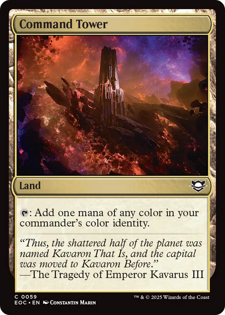 Magic: The Gathering - Command Tower - Edge of Eternities Commander