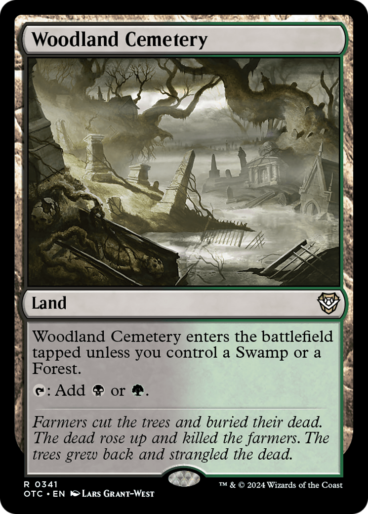 Magic: The Gathering - Woodland Cemetery - Outlaws of Thunder Junction Commander