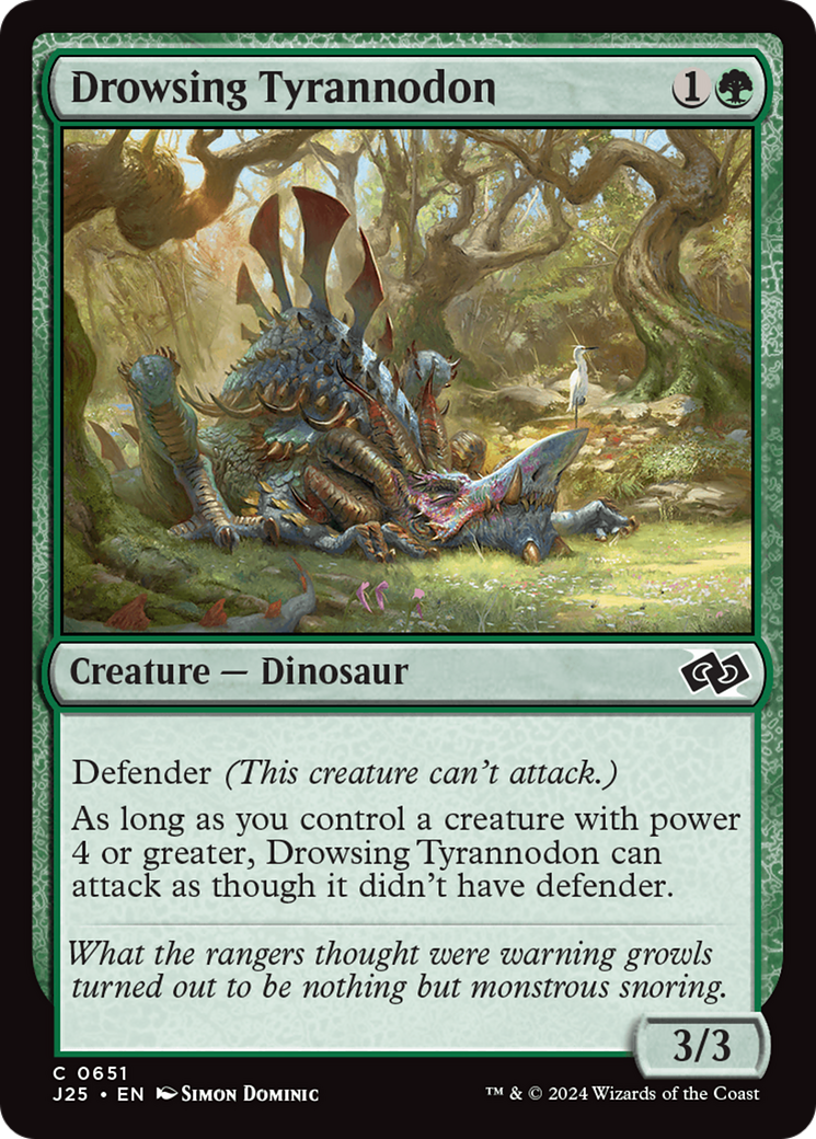 Magic: The Gathering - Drowsing Tyrannodon - Foundations Jumpstart
