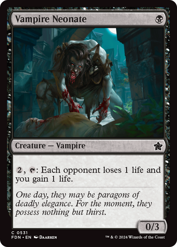 Magic: The Gathering - Vampire Neonate - Foundations