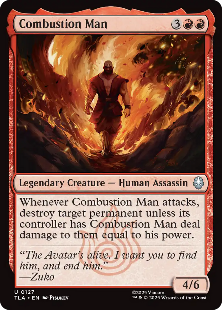 Magic: The Gathering - Combustion Man - Avatar: The Last Airbender