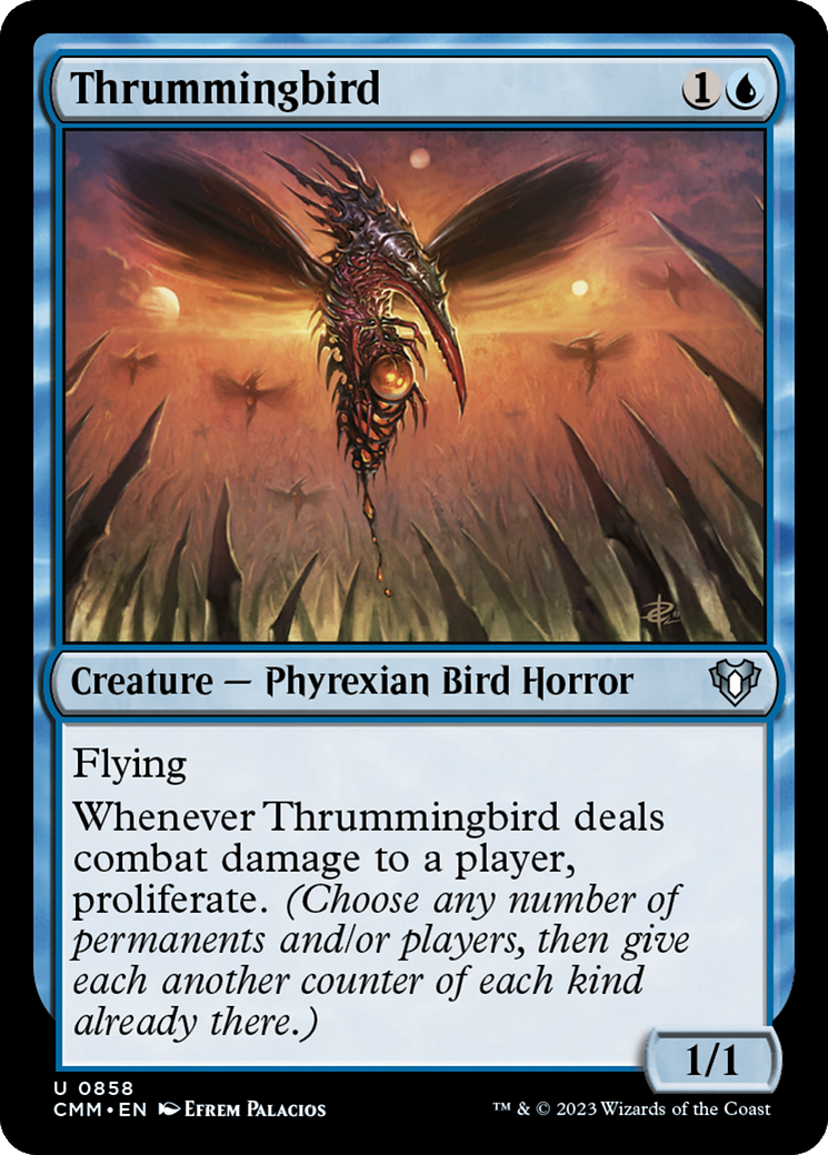 Magic: The Gathering - Thrummingbird Foil - Commander Masters