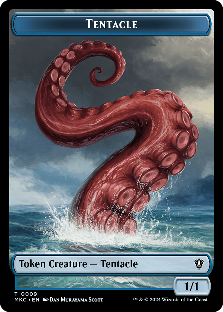 Magic: The Gathering - Tentacle Token - Murders at Karlov Manor Commander Tokens