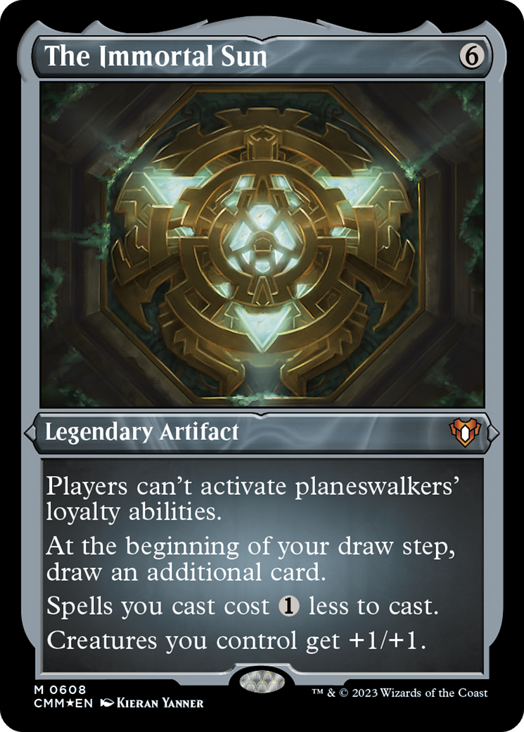 Magic: The Gathering - The Immortal Sun Foil - Commander Masters