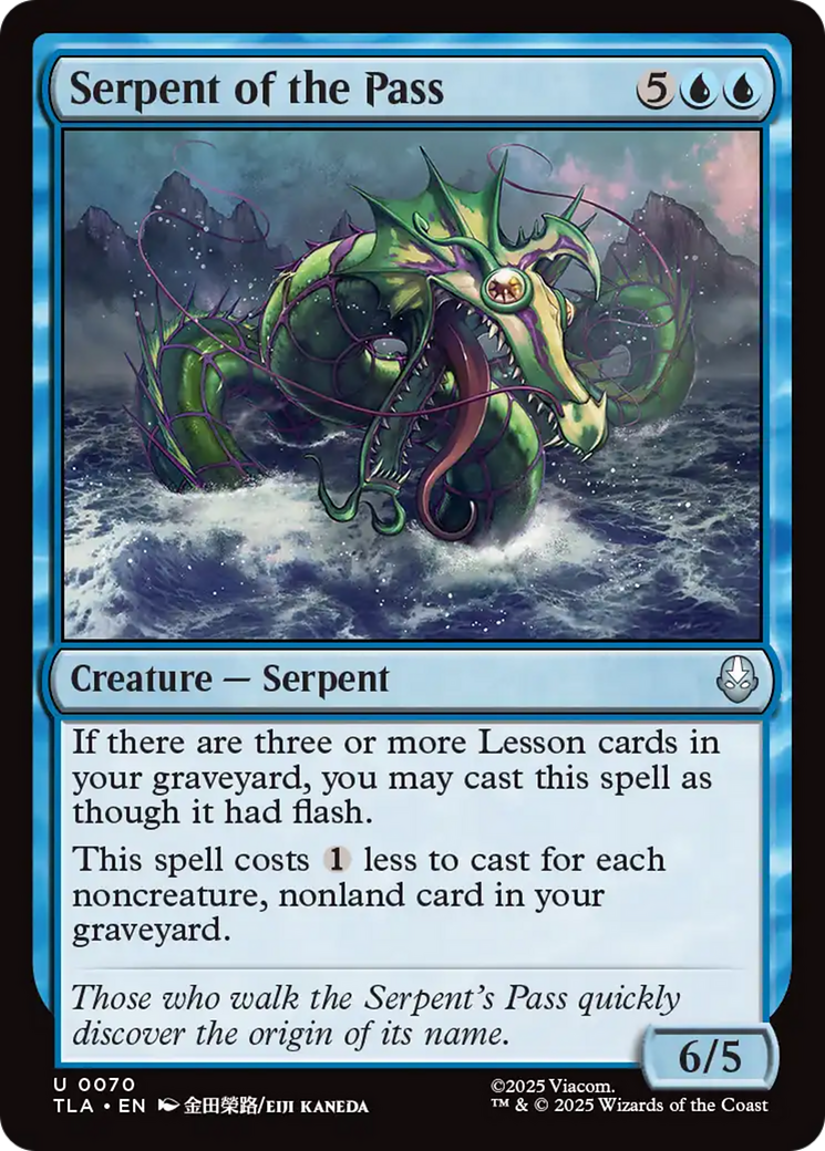 Magic: The Gathering - Serpent of the Pass Foil - Avatar: The Last Airbender