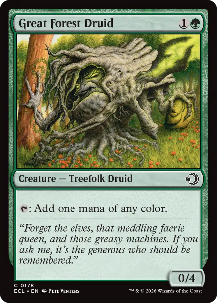 Magic: The Gathering - Great Forest Druid Foil - Lorwyn Eclipsed