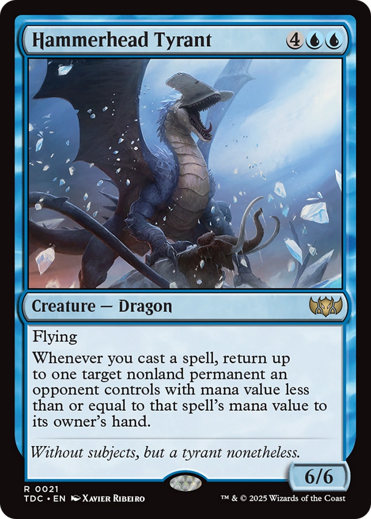 Magic: The Gathering - Hammerhead Tyrant - Tarkir: Dragonstorm Commander