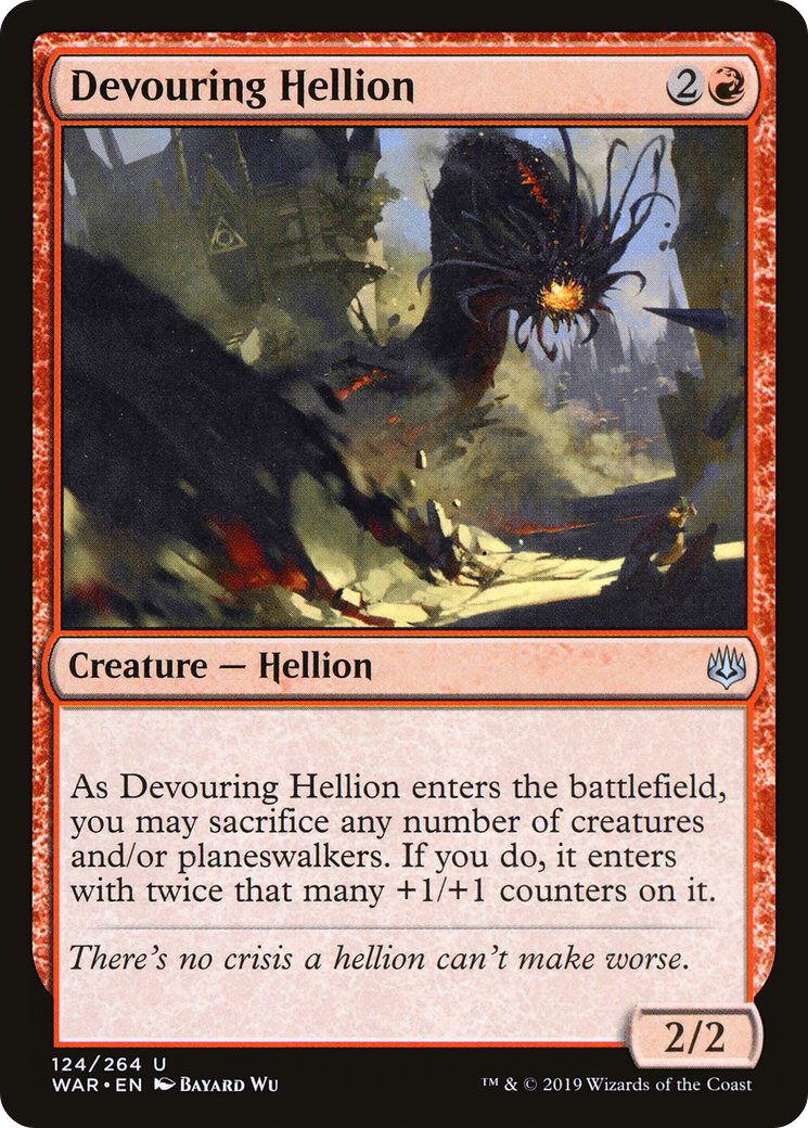 Magic: The Gathering - Devouring Hellion Foil - War of the Spark