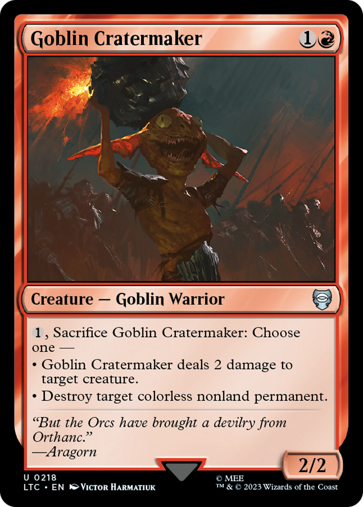 Magic: The Gathering - Goblin Cratermaker - Tales of Middle-earth Commander
