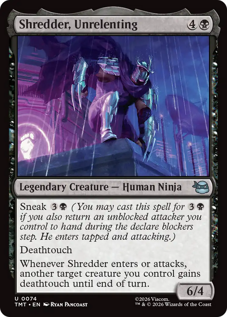 Magic: The Gathering - Shredder, Unrelenting Foil - Teenage Mutant Ninja Turtles