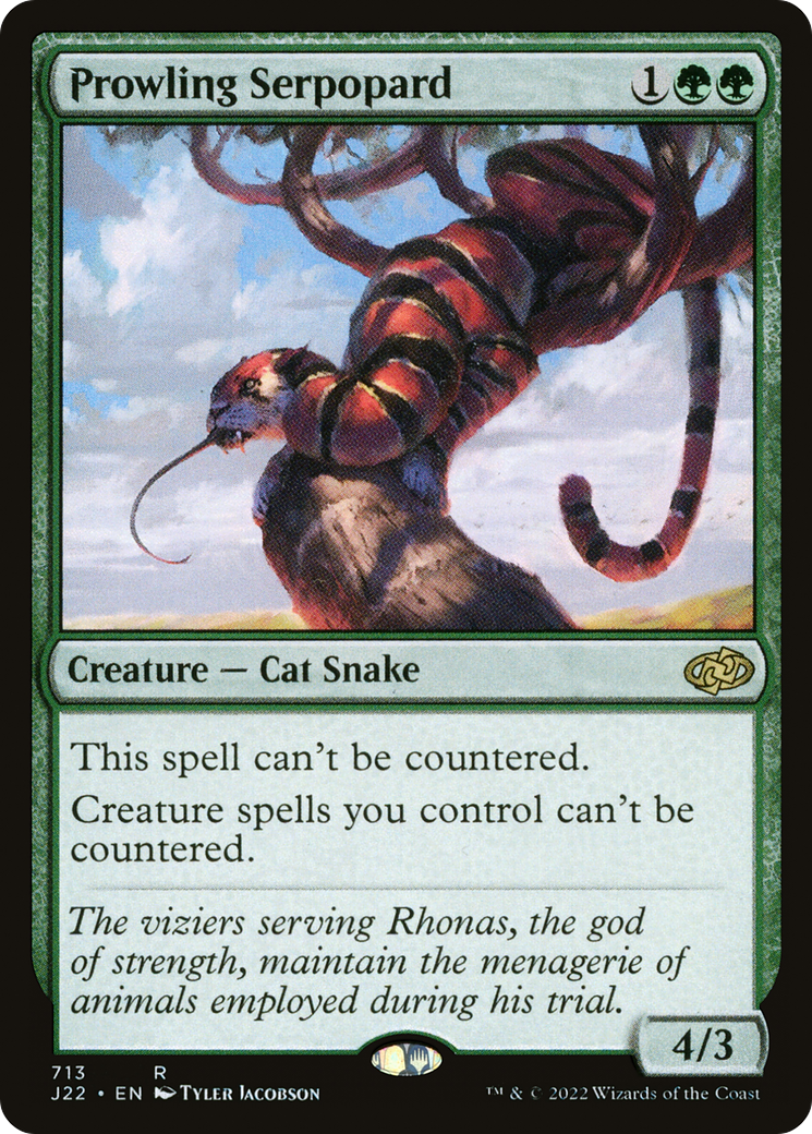 Magic: The Gathering - Prowling Serpopard - Jumpstart 2022