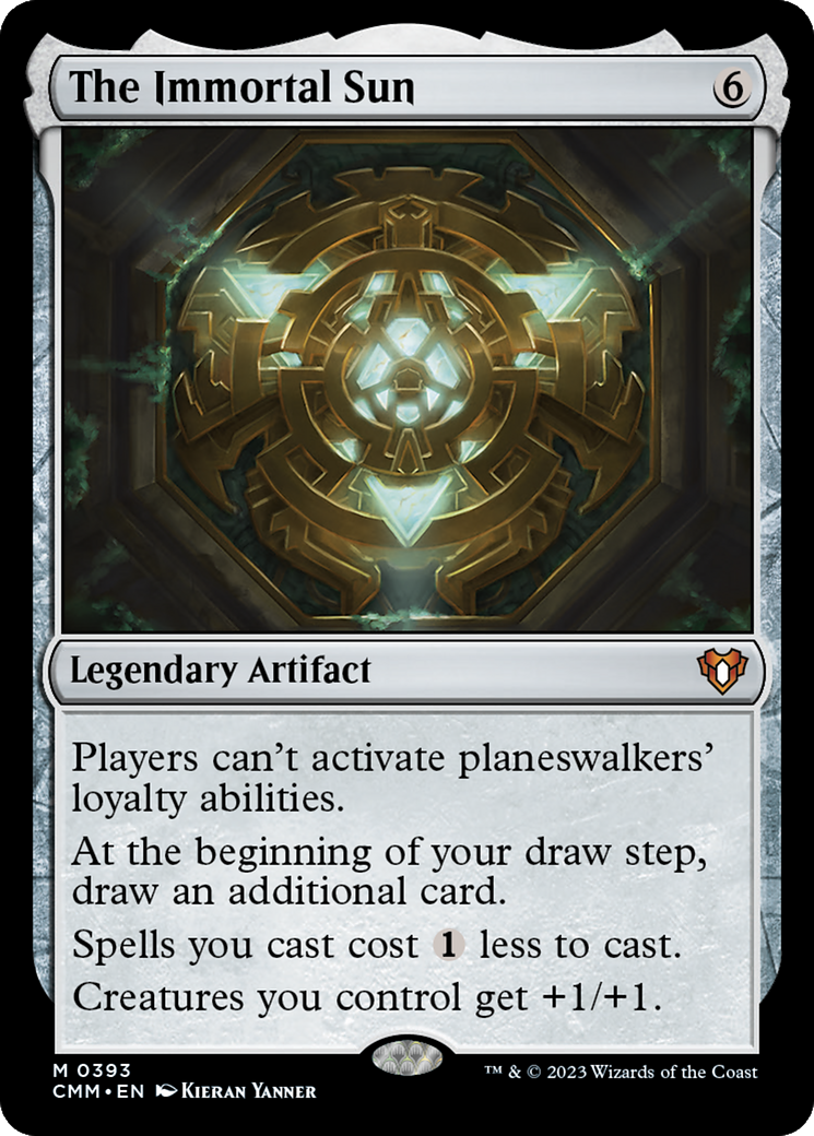 Magic: The Gathering - The Immortal Sun Foil - Commander Masters