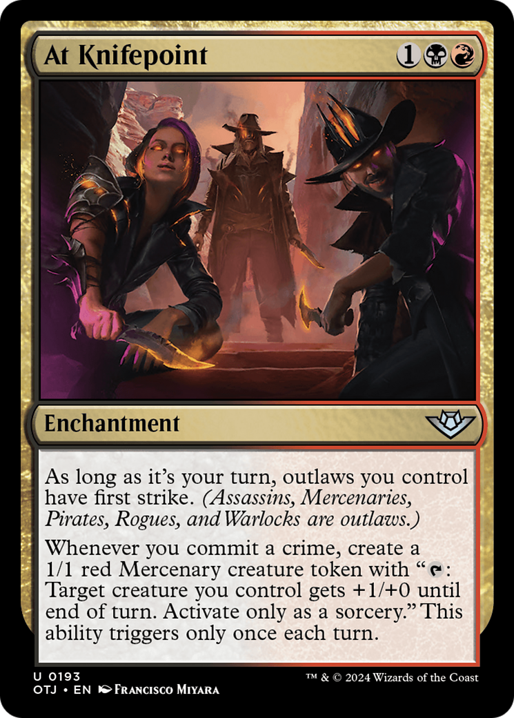 Magic: The Gathering - At Knifepoint Foil - Outlaws of Thunder Junction