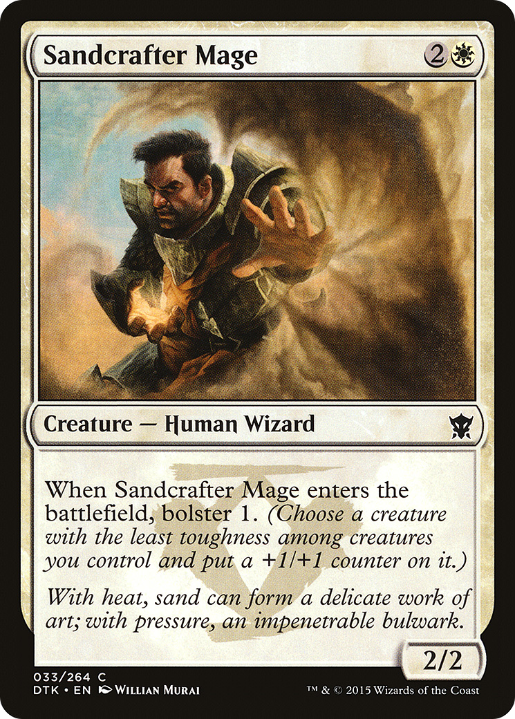 Magic: The Gathering - Sandcrafter Mage Foil - Dragons of Tarkir