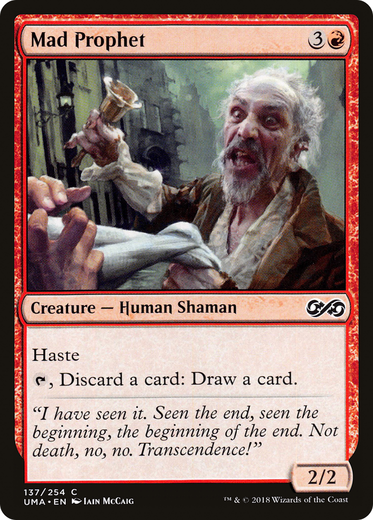 Magic: The Gathering - Mad Prophet Foil - Ultimate Masters