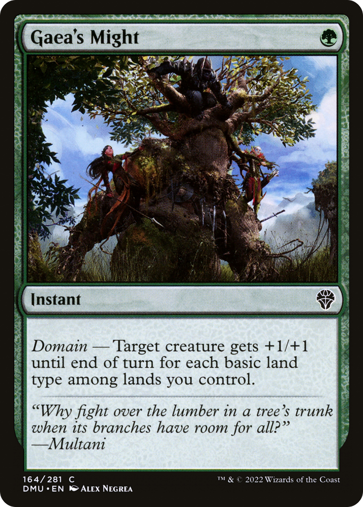 Magic: The Gathering - Gaea's Might Foil - Dominaria United