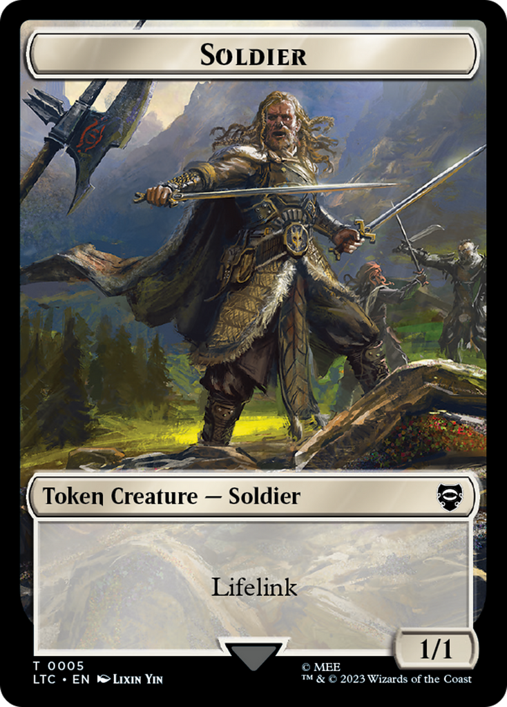 Magic: The Gathering - Soldier Token - Tales of Middle-earth Commander Tokens