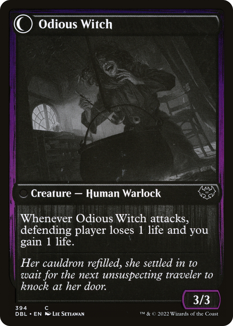 Magic: The Gathering - Ragged Recluse // Odious Witch Foil - Innistrad: Double Feature