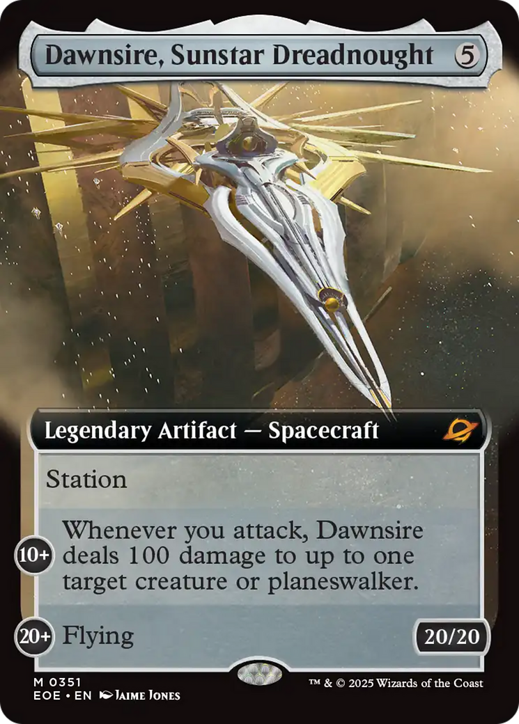 Magic: The Gathering - Dawnsire, Sunstar Dreadnought Foil - Edge of Eternities