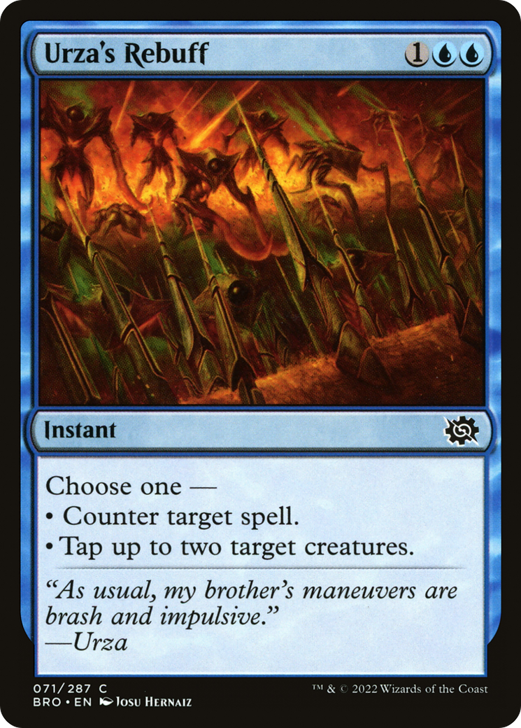 Magic: The Gathering - Urza's Rebuff Foil - The Brothers' War