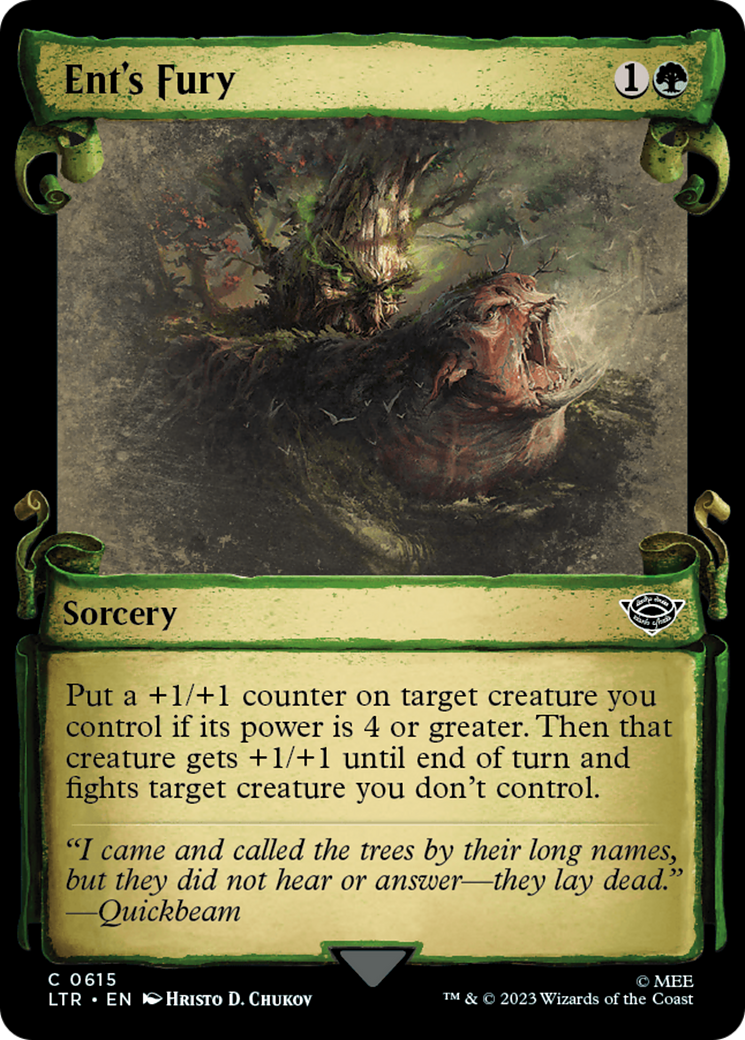 Magic: The Gathering - Ent's Fury Foil - The Lord of the Rings: Tales of Middle-earth