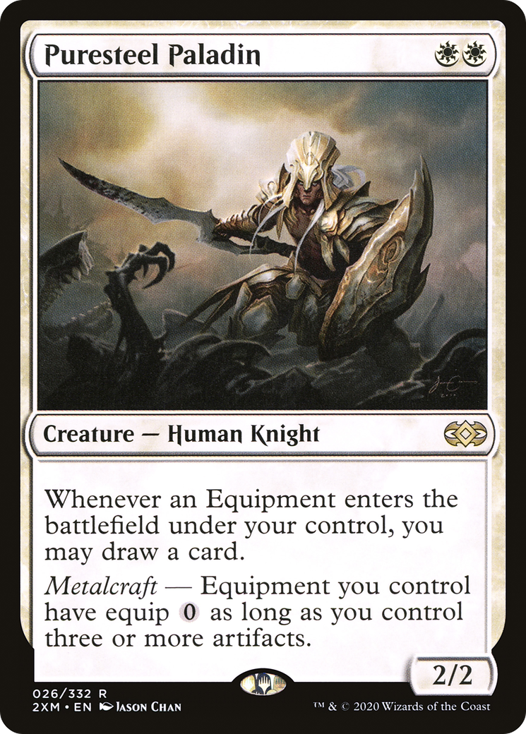 Magic: The Gathering - Puresteel Paladin Foil - Double Masters
