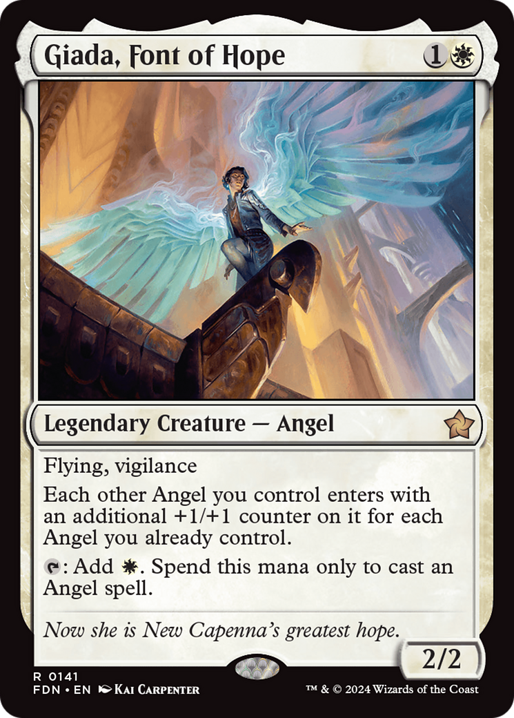 Magic: The Gathering - Giada, Font of Hope Foil - Foundations