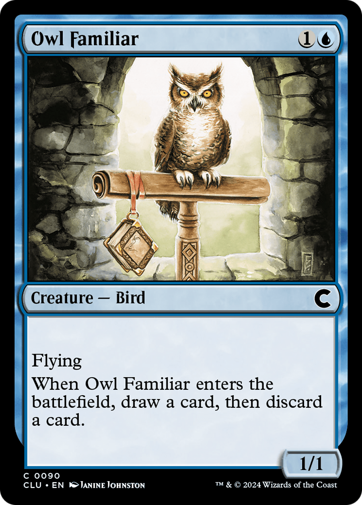 Magic: The Gathering - Owl Familiar - Ravnica: Clue Edition