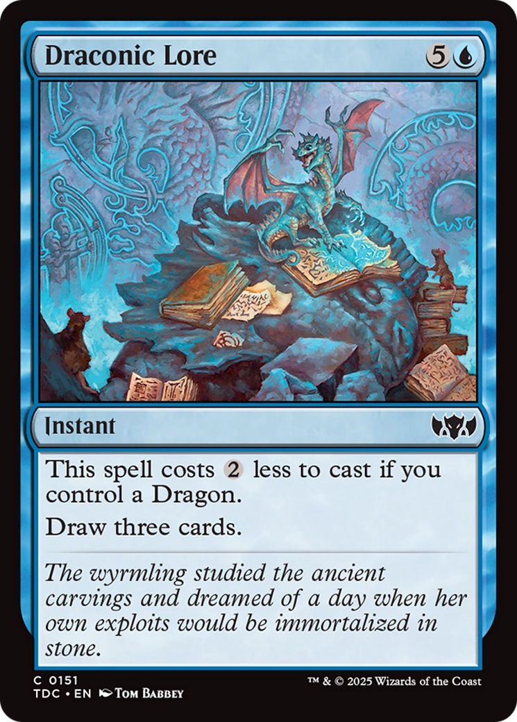 Magic: The Gathering - Draconic Lore - Tarkir: Dragonstorm Commander
