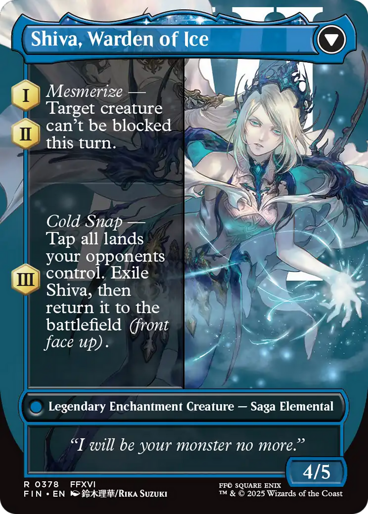 Magic: The Gathering - Jill, Shiva's Dominant // Shiva, Warden of Ice - Final Fantasy
