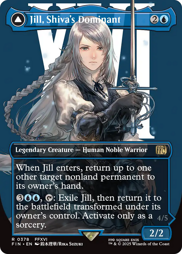 Magic: The Gathering - Jill, Shiva's Dominant // Shiva, Warden of Ice - Final Fantasy