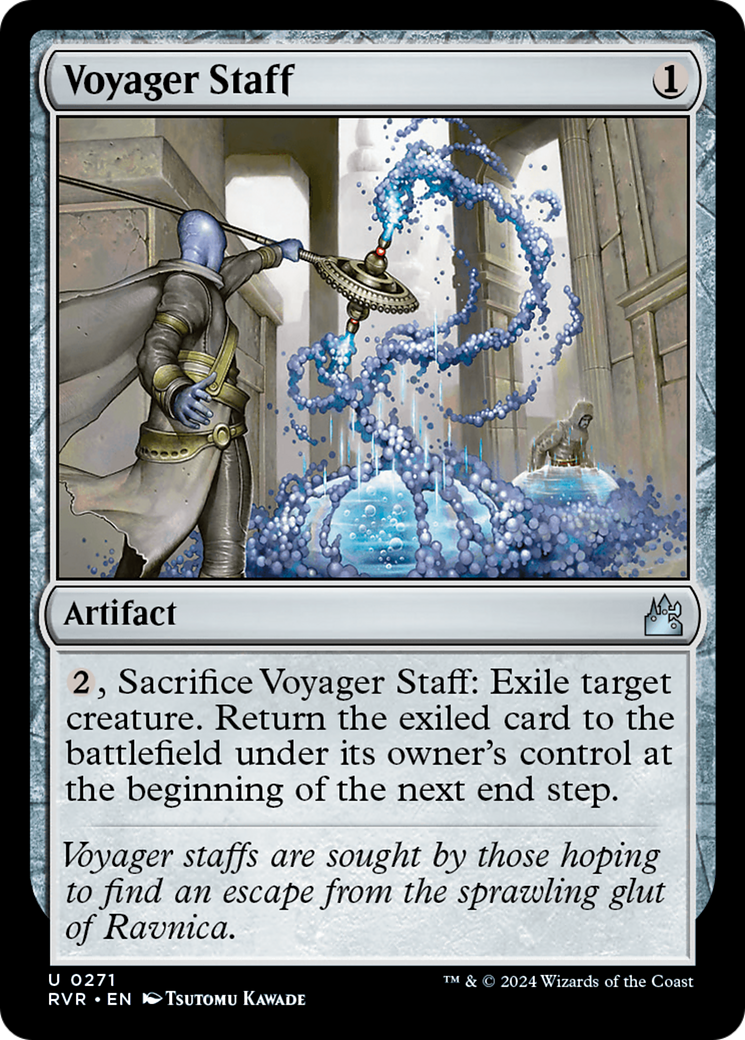 Magic: The Gathering - Voyager Staff Foil - Ravnica Remastered