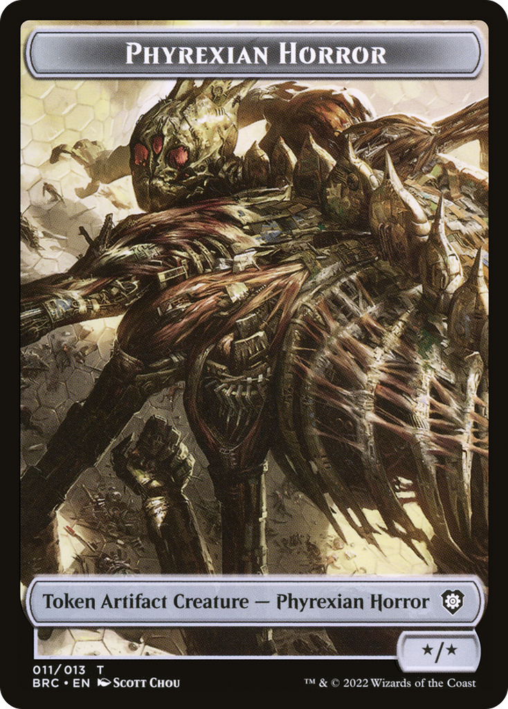 Magic: The Gathering - Phyrexian Horror Token - The Brothers' War Commander Tokens