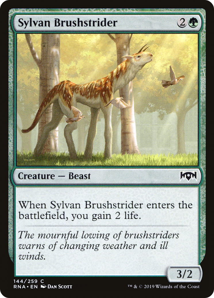 Magic: The Gathering - Sylvan Brushstrider Foil - Ravnica Allegiance