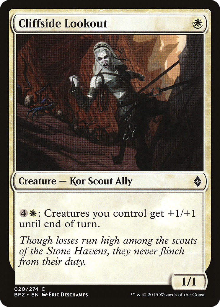 Magic: The Gathering - Cliffside Lookout Foil - Battle for Zendikar