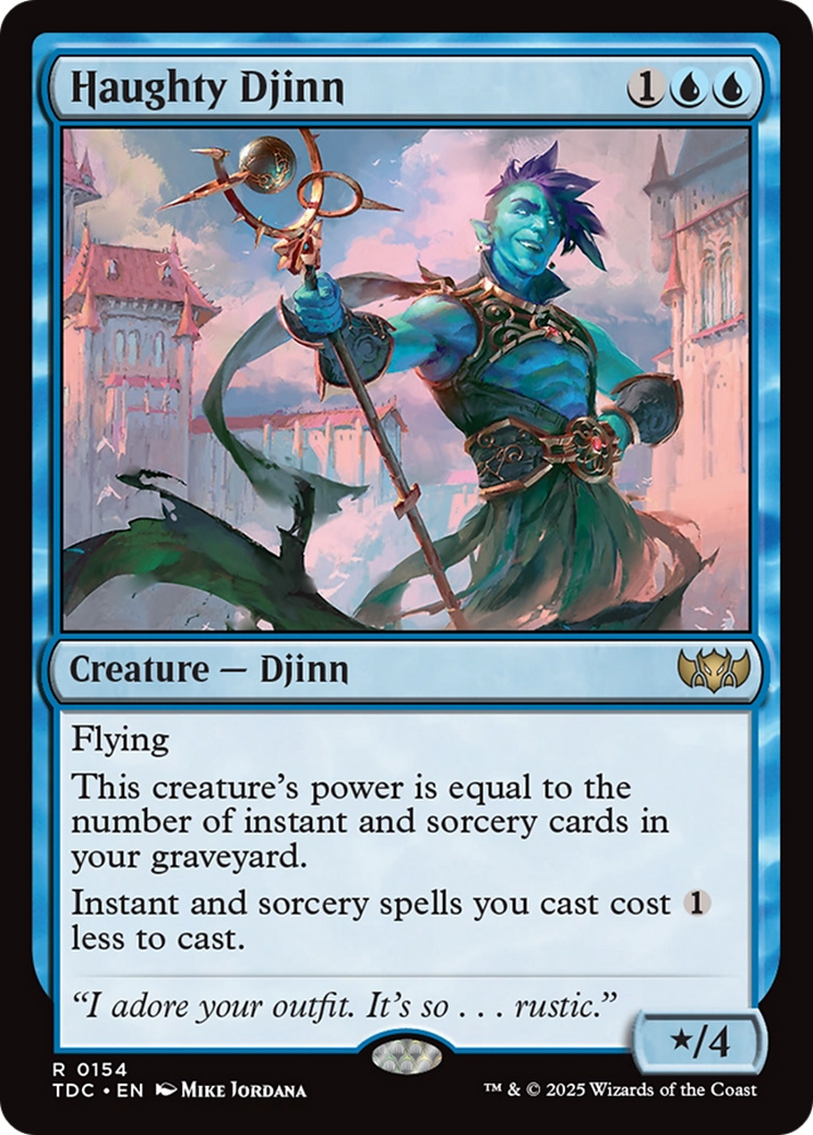 Magic: The Gathering - Haughty Djinn - Tarkir: Dragonstorm Commander