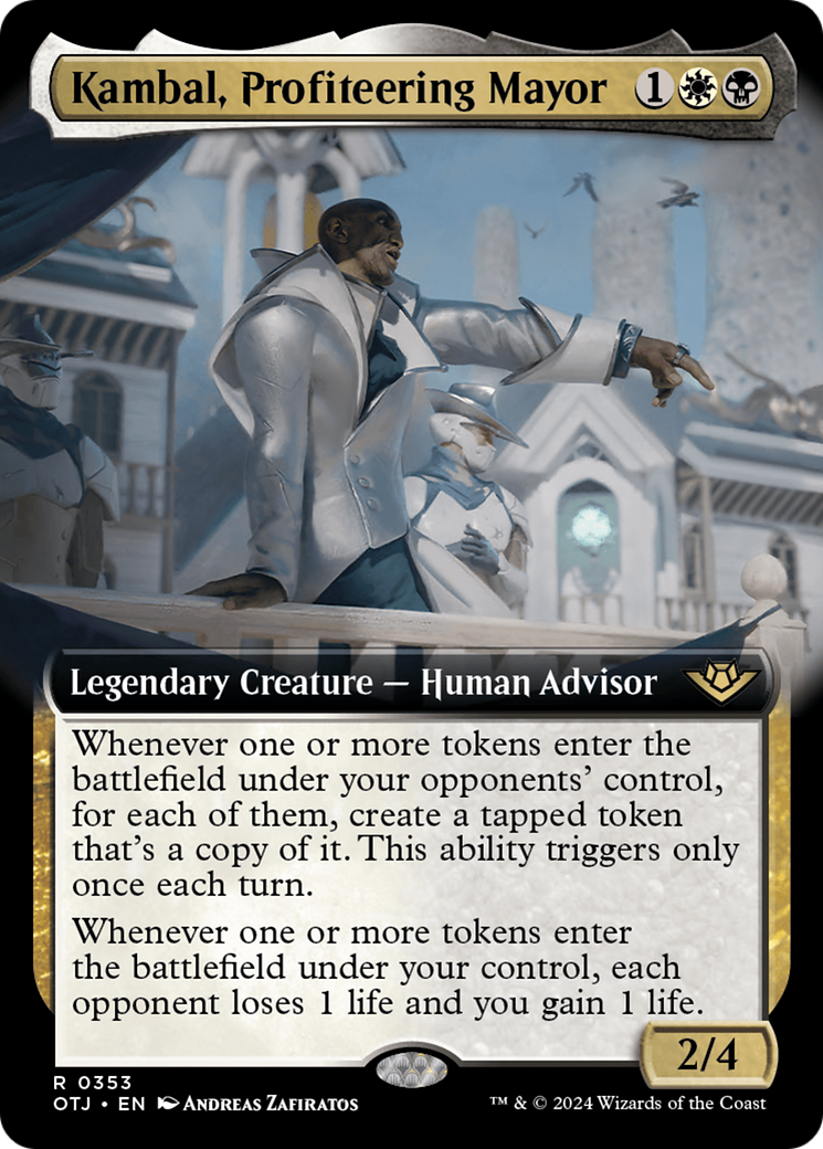 Magic: The Gathering - Kambal, Profiteering Mayor Foil - Outlaws of Thunder Junction