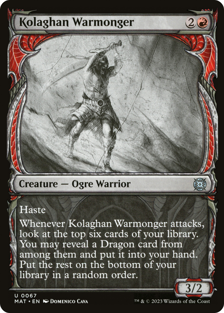 Magic: The Gathering - Kolaghan Warmonger Foil - March of the Machine: The Aftermath