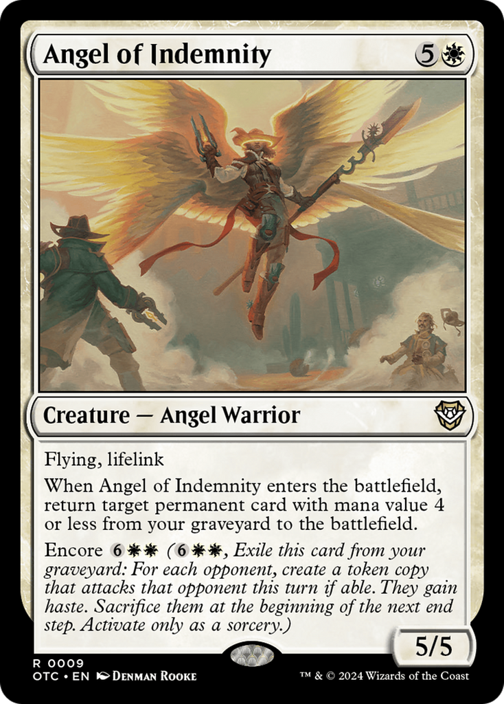 Magic: The Gathering - Angel of Indemnity - Outlaws of Thunder Junction Commander