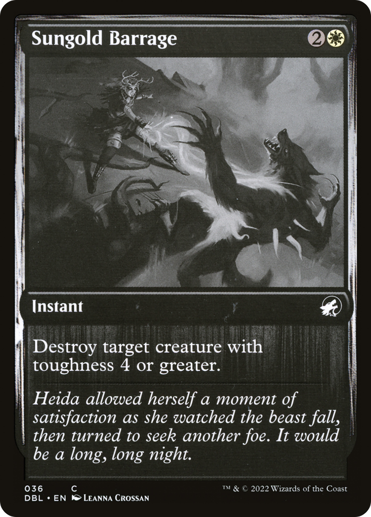 Magic: The Gathering - Sungold Barrage Foil - Innistrad: Double Feature