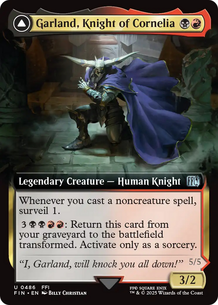 Magic: The Gathering - Garland, Knight of Cornelia // Chaos, the Endless - Final Fantasy