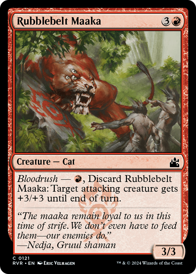 Magic: The Gathering - Rubblebelt Maaka Foil - Ravnica Remastered
