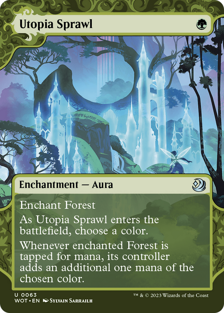 Magic: The Gathering - Utopia Sprawl Foil - Wilds of Eldraine: Enchanting Tales
