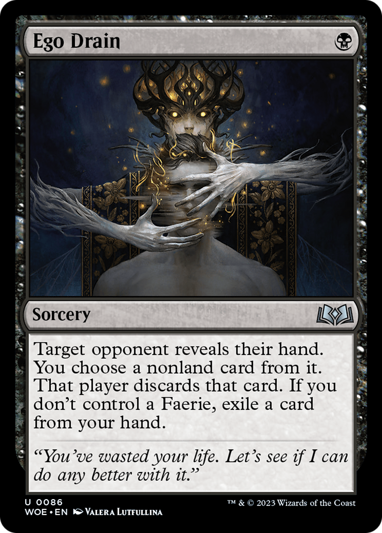 Magic: The Gathering - Ego Drain Foil - Wilds of Eldraine