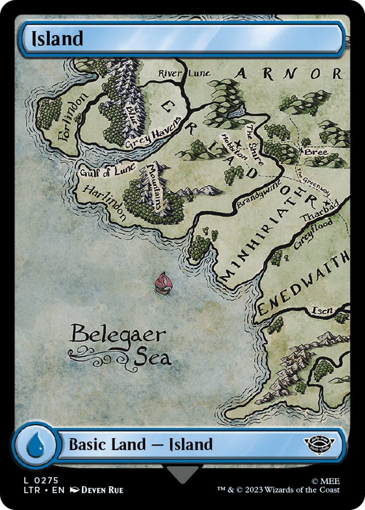Magic: The Gathering - Island #275 Foil - The Lord of the Rings: Tales of Middle-earth