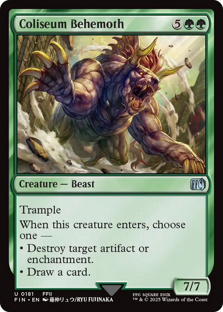 Magic: The Gathering - Coliseum Behemoth Foil - Final Fantasy
